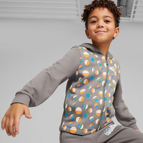 PUMA Dětská Mikina na Zip – Letní Kempování, Pohodlí a Stylový Výběr!